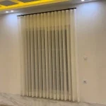 پرده مینیمال اروپایی با ریل فانتزی | خانه مینیمال
